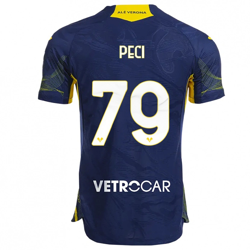 Danxen Kinder Jurgen Peci #79 Marineblau Gelb Heimtrikot Trikot 2025/26 T-Shirt Österreich