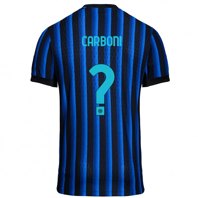 Danxen Kinder Cristiano Carboni #0 Schwarz Blau Heimtrikot Trikot 2025/26 T-Shirt Österreich