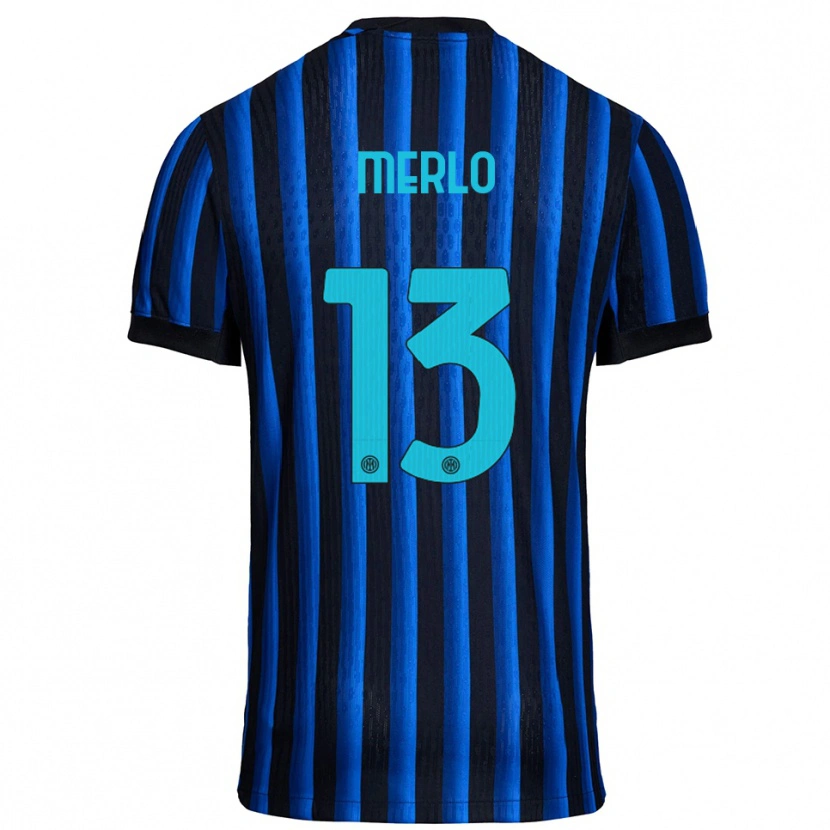 Danxen Kinder Beatrice Merlo #13 Schwarz Blau Heimtrikot Trikot 2025/26 T-Shirt Österreich