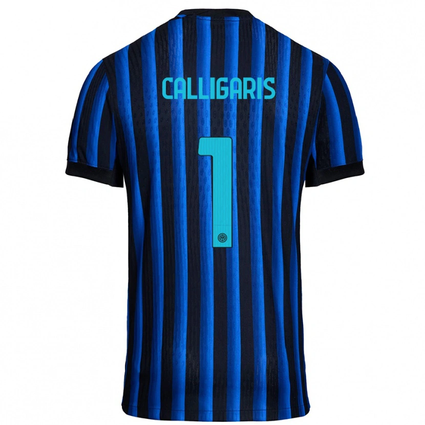 Danxen Kinder Alessandro Calligaris #1 Schwarz Blau Heimtrikot Trikot 2025/26 T-Shirt Österreich