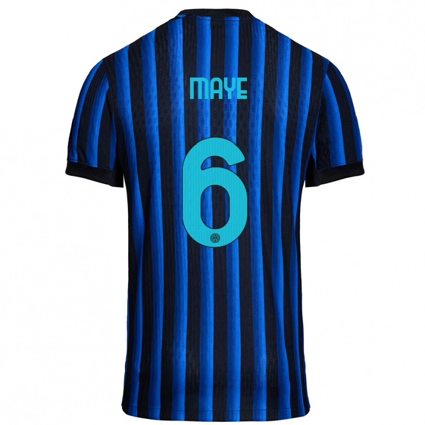 Danxen Kinder Yvan Maye #6 Schwarz Blau Heimtrikot Trikot 2025/26 T-Shirt Österreich