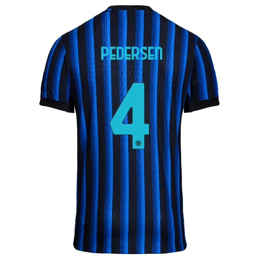 Danxen Kinder Sofie Junge Pedersen #4 Schwarz Blau Heimtrikot Trikot 2025/26 T-Shirt Österreich