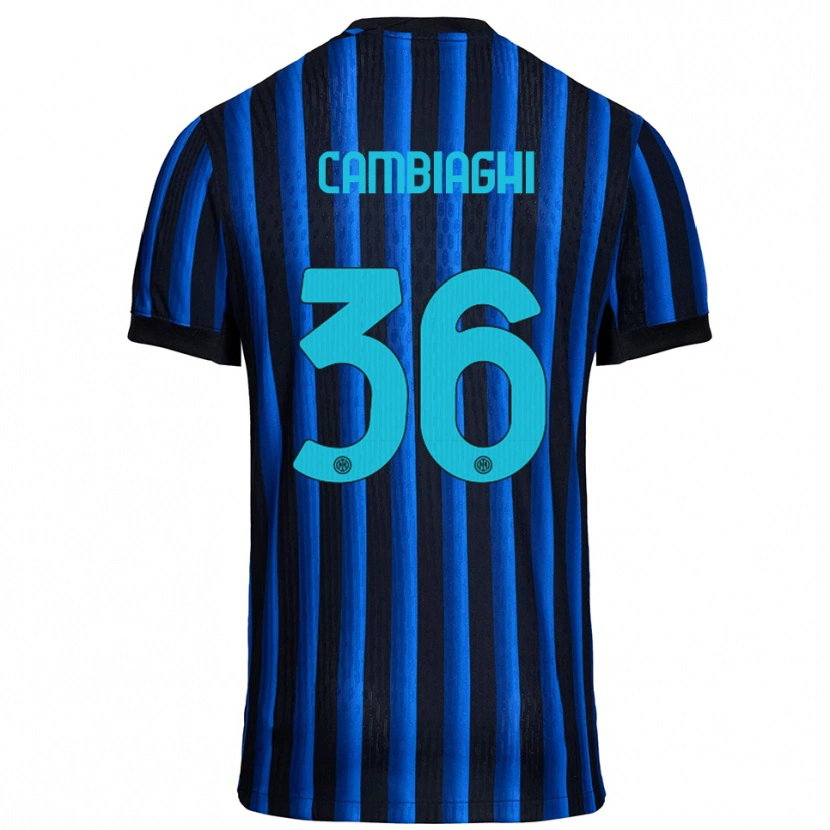 Danxen Kinder Michela Cambiaghi #36 Schwarz Blau Heimtrikot Trikot 2025/26 T-Shirt Österreich
