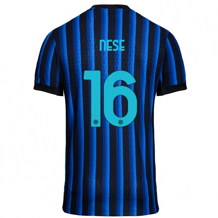 Danxen Kinder Alessio Nese #16 Schwarz Blau Heimtrikot Trikot 2025/26 T-Shirt Österreich