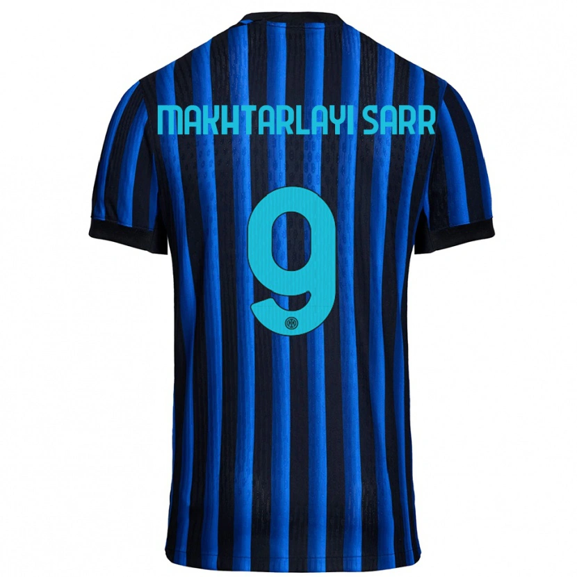 Danxen Kinder Amadou Makhtarlayi Sarr #9 Schwarz Blau Heimtrikot Trikot 2025/26 T-Shirt Österreich