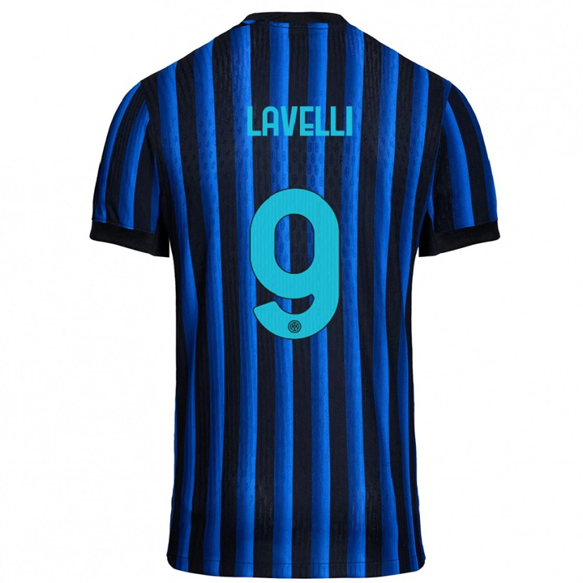 Danxen Kinder Matteo Lavelli #9 Schwarz Blau Heimtrikot Trikot 2025/26 T-Shirt Österreich