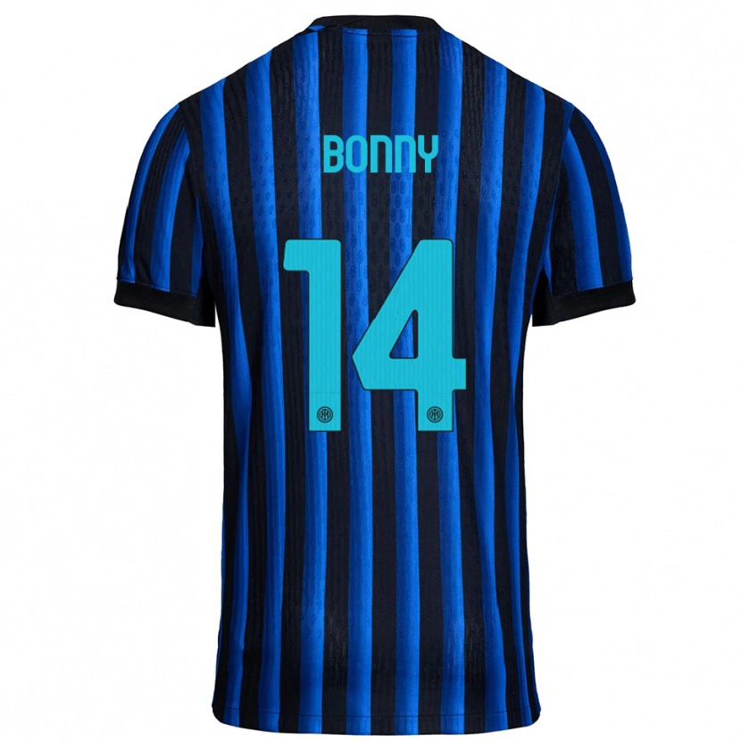 Danxen Kinder Ange-Yoan Bonny #14 Schwarz Blau Heimtrikot Trikot 2025/26 T-Shirt Österreich