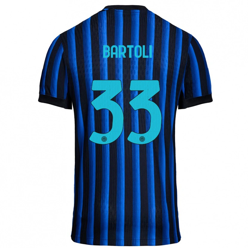 Danxen Kinder Elisa Bartoli #33 Schwarz Blau Heimtrikot Trikot 2025/26 T-Shirt Österreich