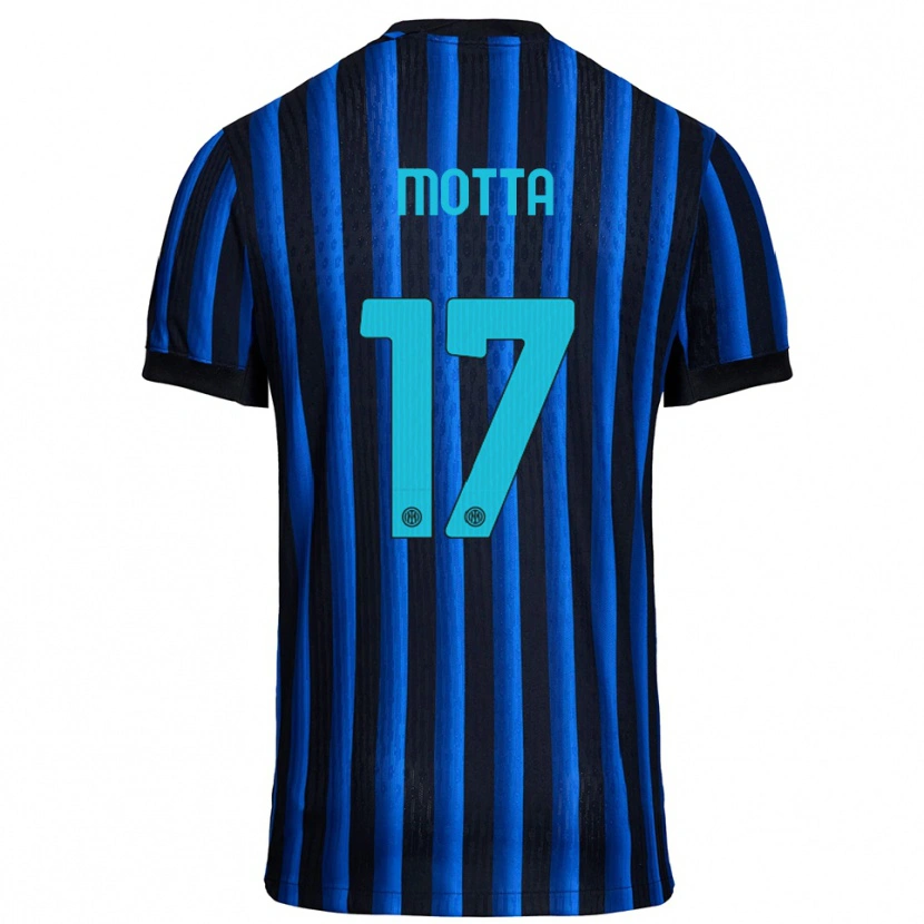 Danxen Kinder Matteo Motta #17 Schwarz Blau Heimtrikot Trikot 2025/26 T-Shirt Österreich