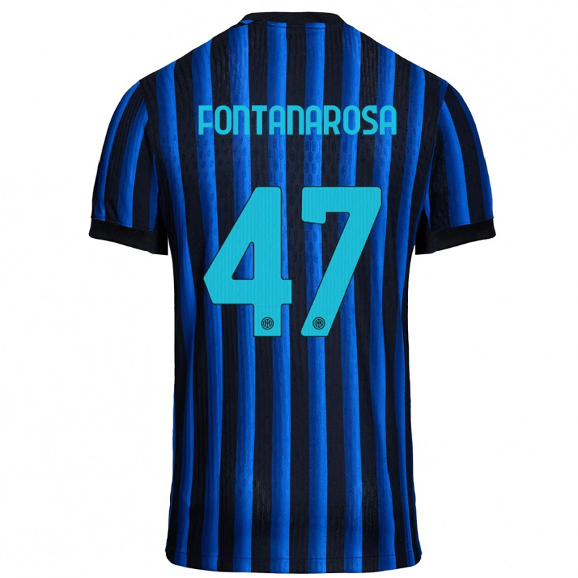 Danxen Kinder Alessandro Fontanarosa #47 Schwarz Blau Heimtrikot Trikot 2025/26 T-Shirt Österreich
