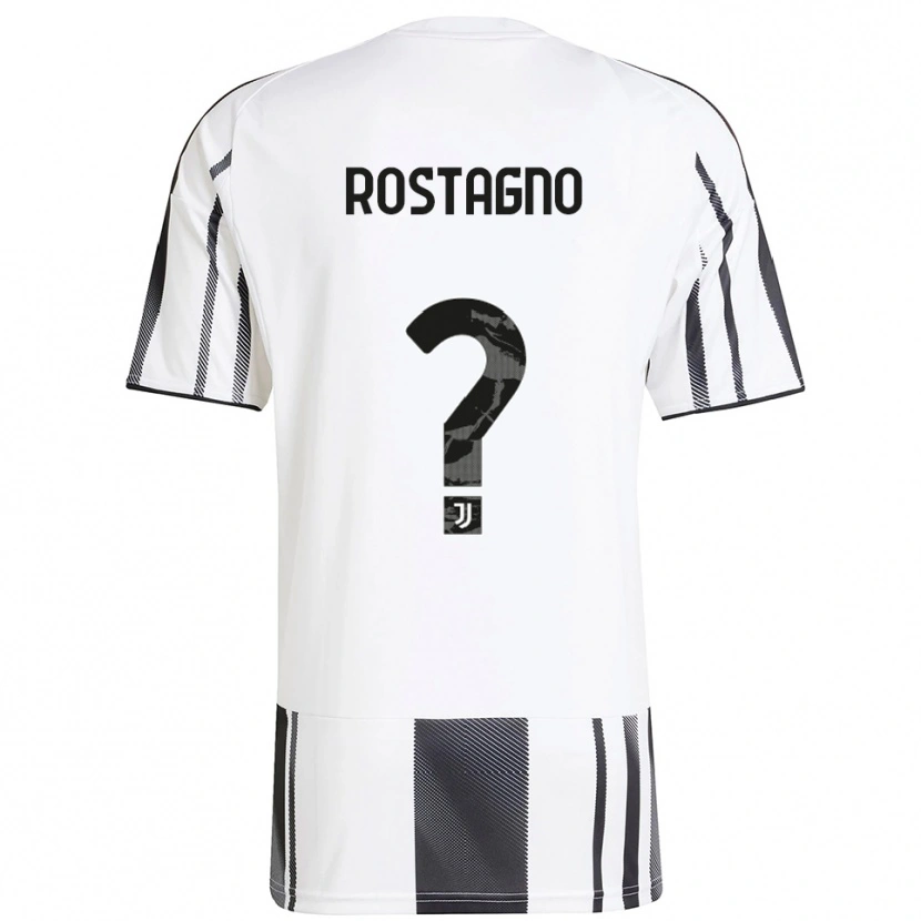 Danxen Kinder Alberto Rostagno #0 Weiß Schwarz Heimtrikot Trikot 2025/26 T-Shirt Österreich