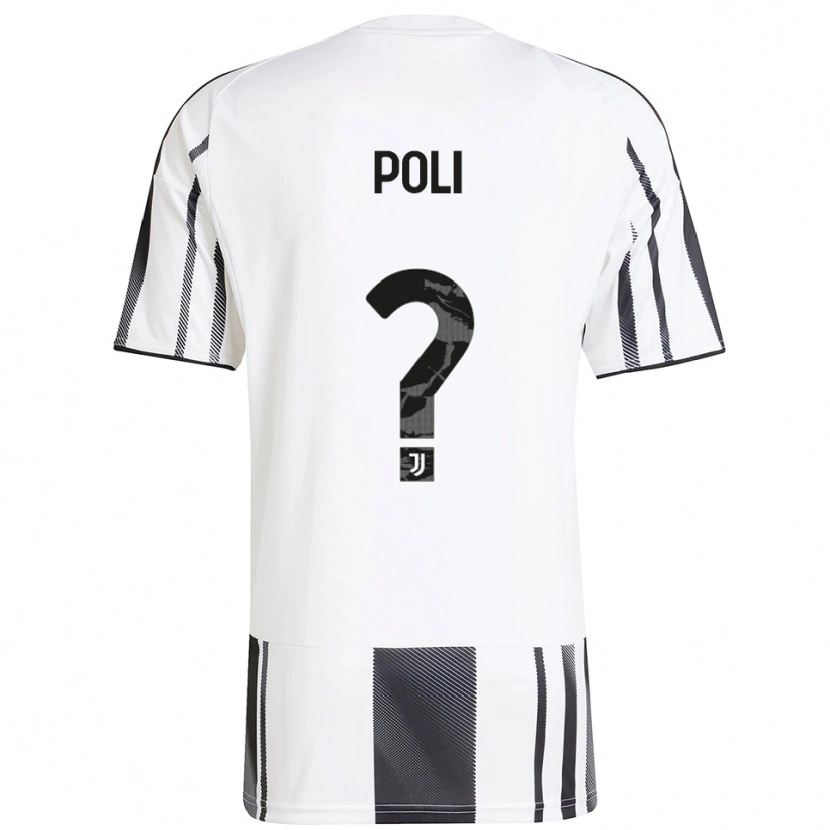 Danxen Kinder Fabrizio Poli #0 Weiß Schwarz Heimtrikot Trikot 2025/26 T-Shirt Österreich