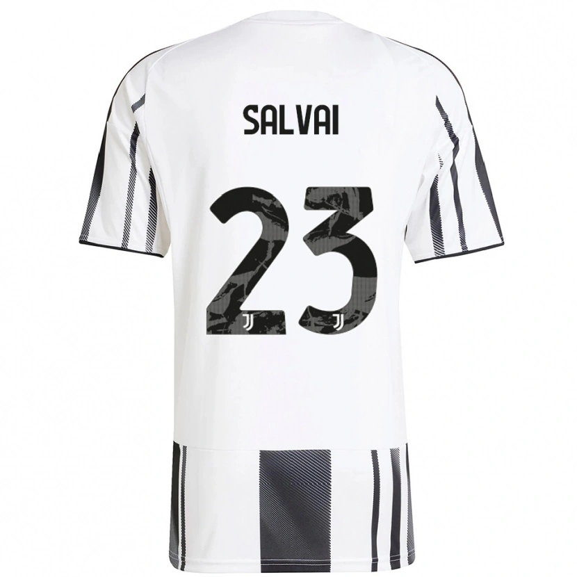 Danxen Kinder Cecilia Salvai #23 Weiß Schwarz Heimtrikot Trikot 2025/26 T-Shirt Österreich