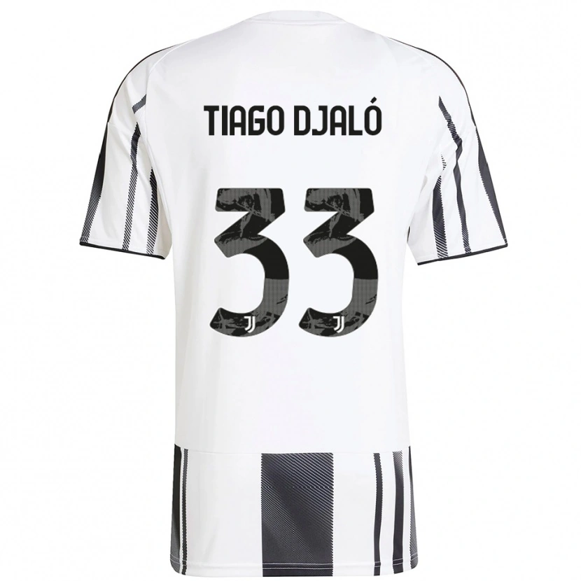 Danxen Kinder Tiago Djaló #33 Weiß Schwarz Heimtrikot Trikot 2025/26 T-Shirt Österreich