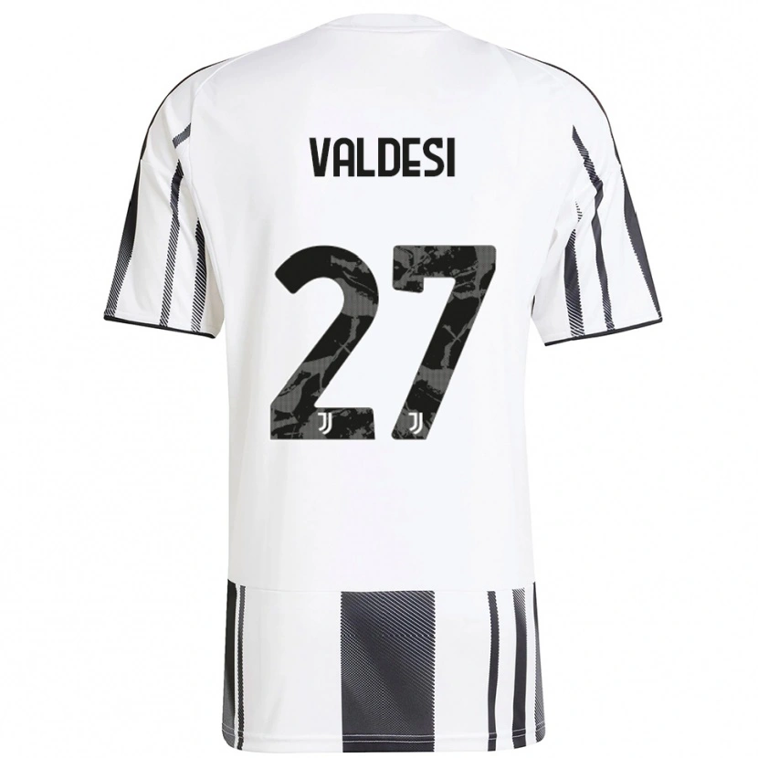 Danxen Kinder Andrea Valdesi #27 Weiß Schwarz Heimtrikot Trikot 2025/26 T-Shirt Österreich