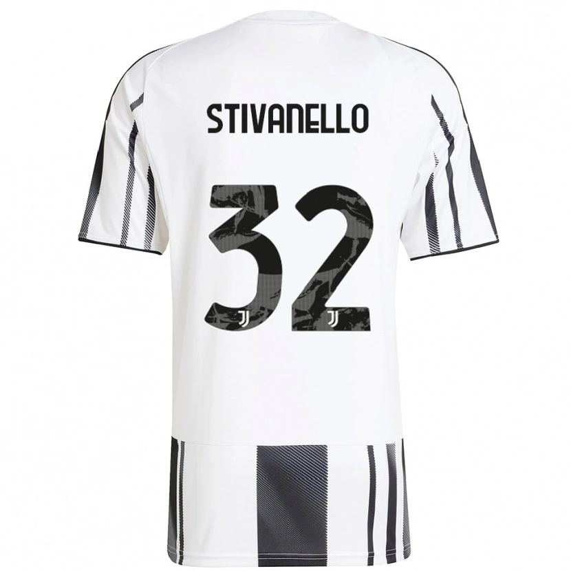 Danxen Kinder Riccardo Stivanello #32 Weiß Schwarz Heimtrikot Trikot 2025/26 T-Shirt Österreich