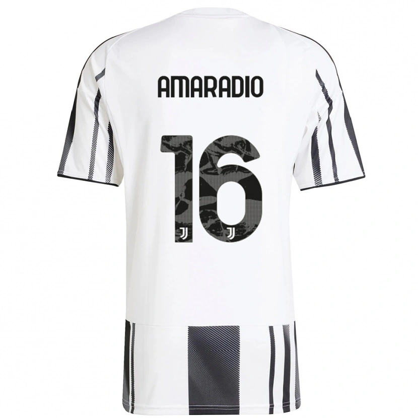 Danxen Kinder Luca Amaradio #16 Weiß Schwarz Heimtrikot Trikot 2025/26 T-Shirt Österreich