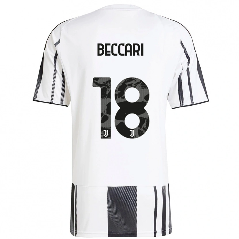 Danxen Kinder Chiara Beccari #18 Weiß Schwarz Heimtrikot Trikot 2025/26 T-Shirt Österreich