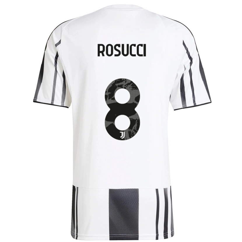 Danxen Kinder Martina Rosucci #8 Weiß Schwarz Heimtrikot Trikot 2025/26 T-Shirt Österreich