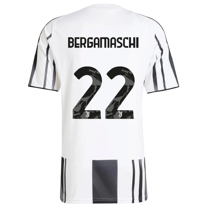 Danxen Kinder Valentina Bergamaschi #22 Weiß Schwarz Heimtrikot Trikot 2025/26 T-Shirt Österreich