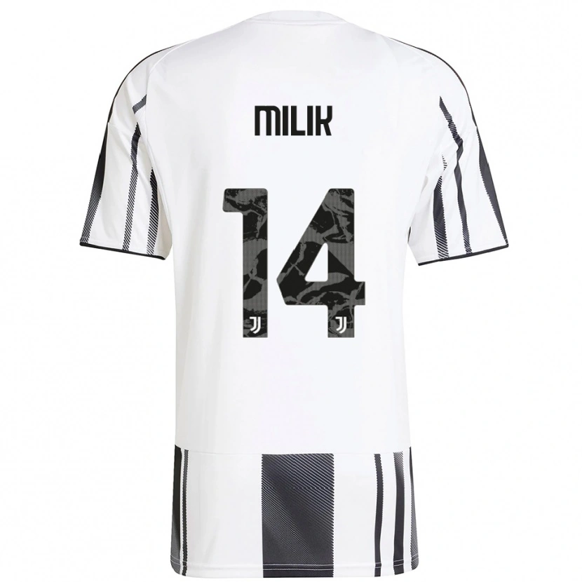Danxen Kinder Arkadiusz Milik #14 Weiß Schwarz Heimtrikot Trikot 2025/26 T-Shirt Österreich