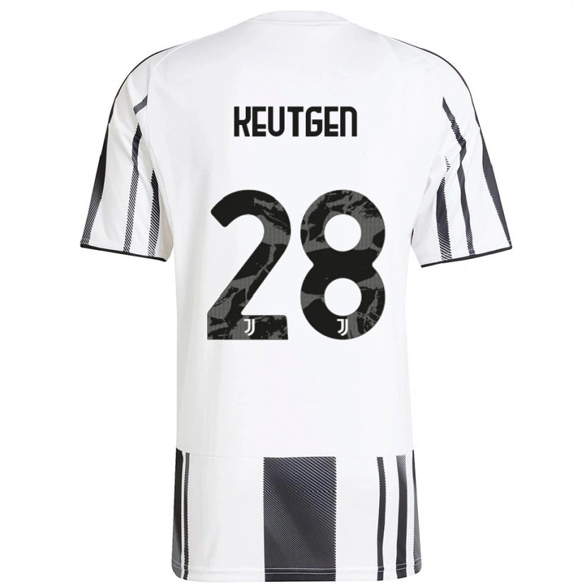 Danxen Kinder Enzo Keutgen #28 Weiß Schwarz Heimtrikot Trikot 2025/26 T-Shirt Österreich