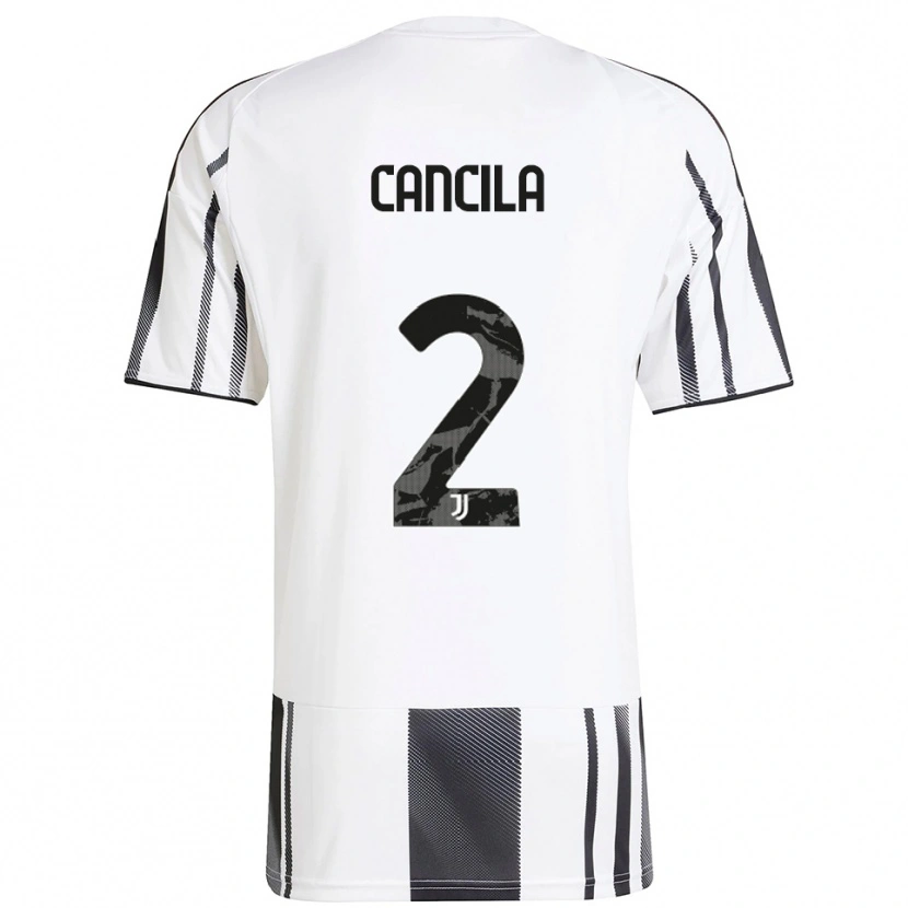 Danxen Kinder Lorenzo Cancila #2 Weiß Schwarz Heimtrikot Trikot 2025/26 T-Shirt Österreich