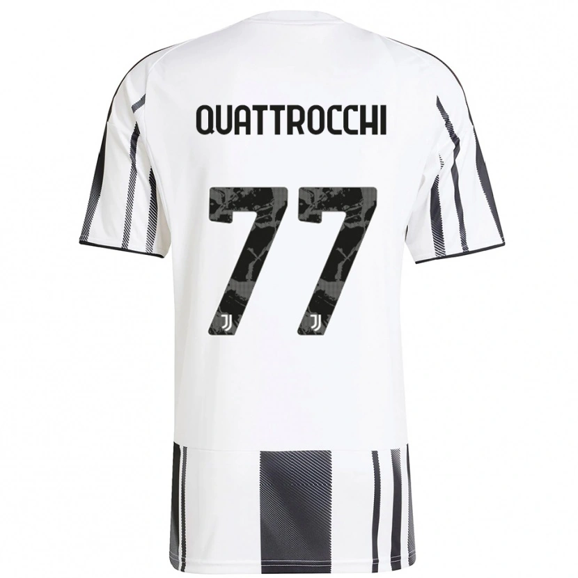 Danxen Kinder Juan Ignacio Quattrocchi #77 Weiß Schwarz Heimtrikot Trikot 2025/26 T-Shirt Österreich