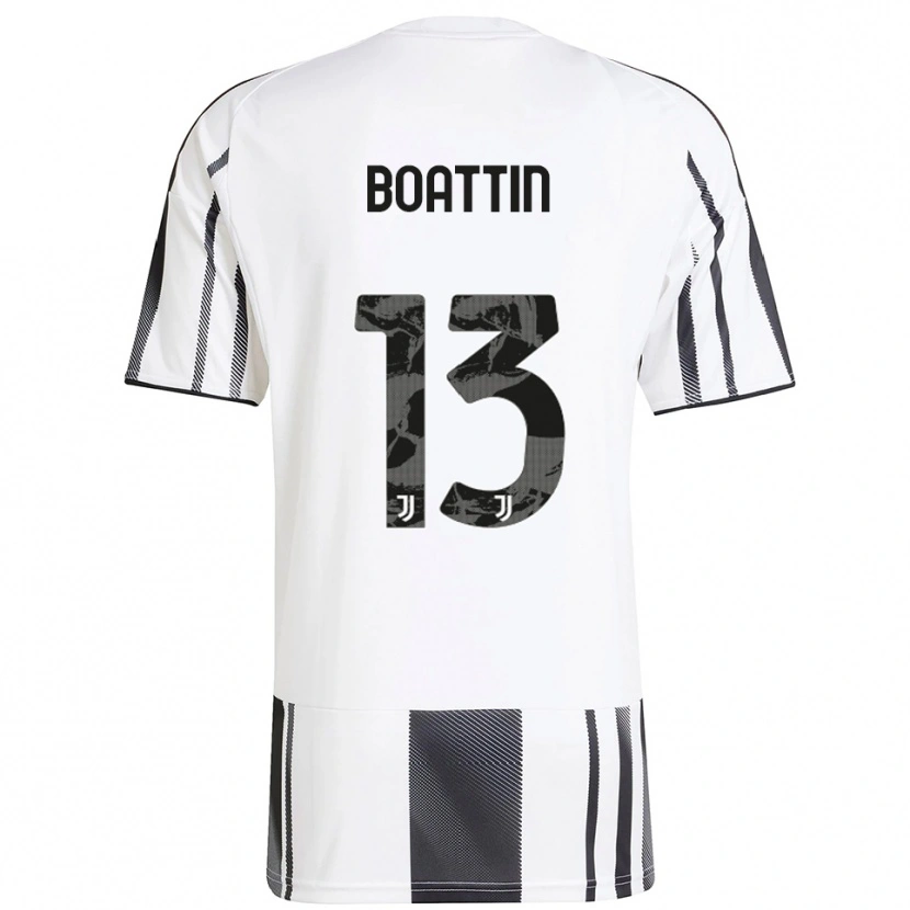 Danxen Kinder Lisa Boattin #13 Weiß Schwarz Heimtrikot Trikot 2025/26 T-Shirt Österreich