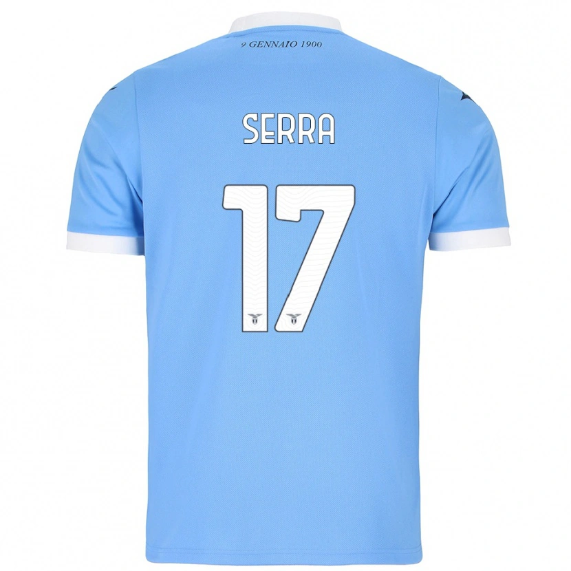Danxen Kinder Federico Serra #17 Himmelblau Weiß Heimtrikot Trikot 2025/26 T-Shirt Österreich