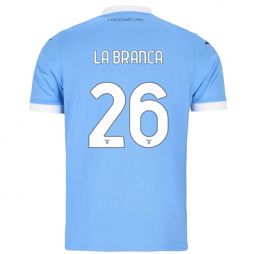 Danxen Kinder Ruggero La Branca #26 Himmelblau Weiß Heimtrikot Trikot 2025/26 T-Shirt Österreich