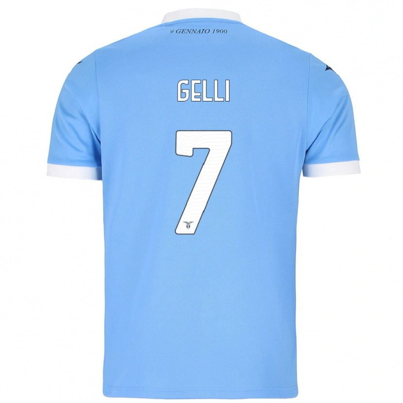 Danxen Kinder Valerio Gelli #7 Himmelblau Weiß Heimtrikot Trikot 2025/26 T-Shirt Österreich