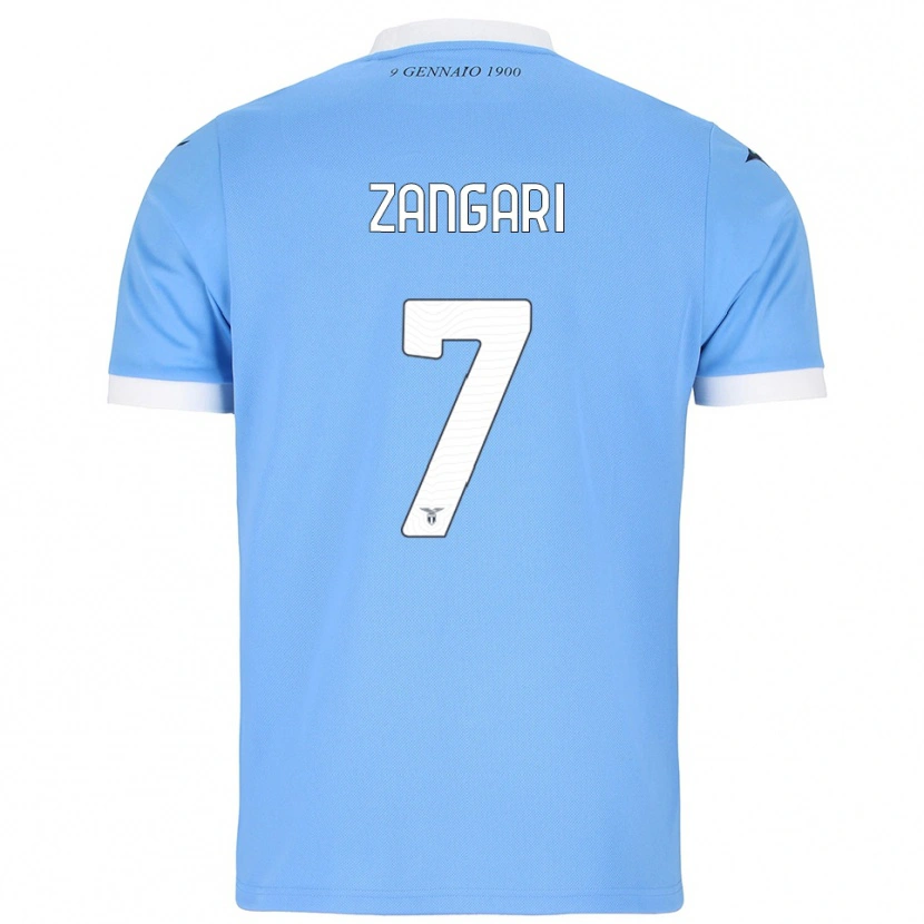 Danxen Kinder Vincenzo Zangari #7 Himmelblau Weiß Heimtrikot Trikot 2025/26 T-Shirt Österreich