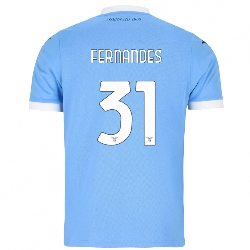 Danxen Kinder Saná Fernandes #31 Himmelblau Weiß Heimtrikot Trikot 2025/26 T-Shirt Österreich