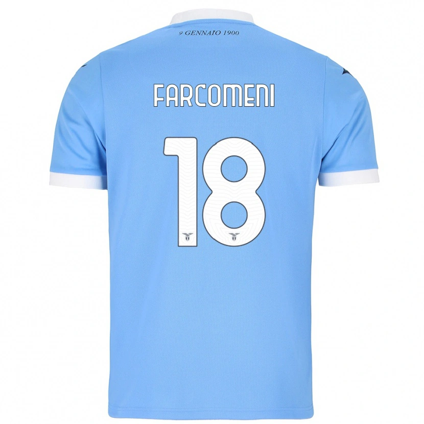 Danxen Kinder Valerio Farcomeni #18 Himmelblau Weiß Heimtrikot Trikot 2025/26 T-Shirt Österreich
