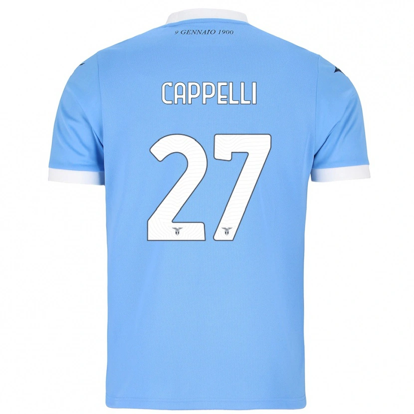Danxen Kinder Tommaso Cappelli #27 Himmelblau Weiß Heimtrikot Trikot 2025/26 T-Shirt Österreich