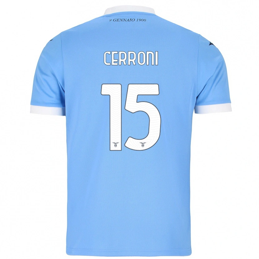 Danxen Kinder Leonardo Cerroni #15 Himmelblau Weiß Heimtrikot Trikot 2025/26 T-Shirt Österreich