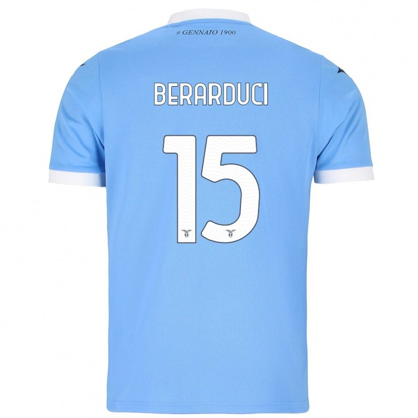 Danxen Kinder Martina Berarduci #15 Himmelblau Weiß Heimtrikot Trikot 2025/26 T-Shirt Österreich