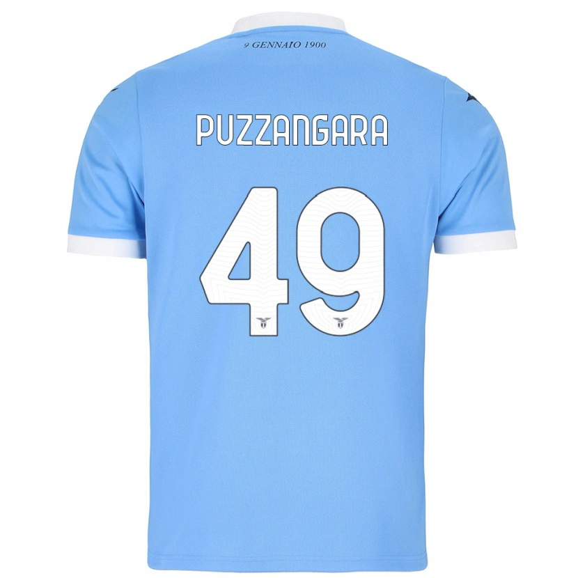 Danxen Kinder Angelo Antonio Puzzangara #49 Himmelblau Weiß Heimtrikot Trikot 2025/26 T-Shirt Österreich