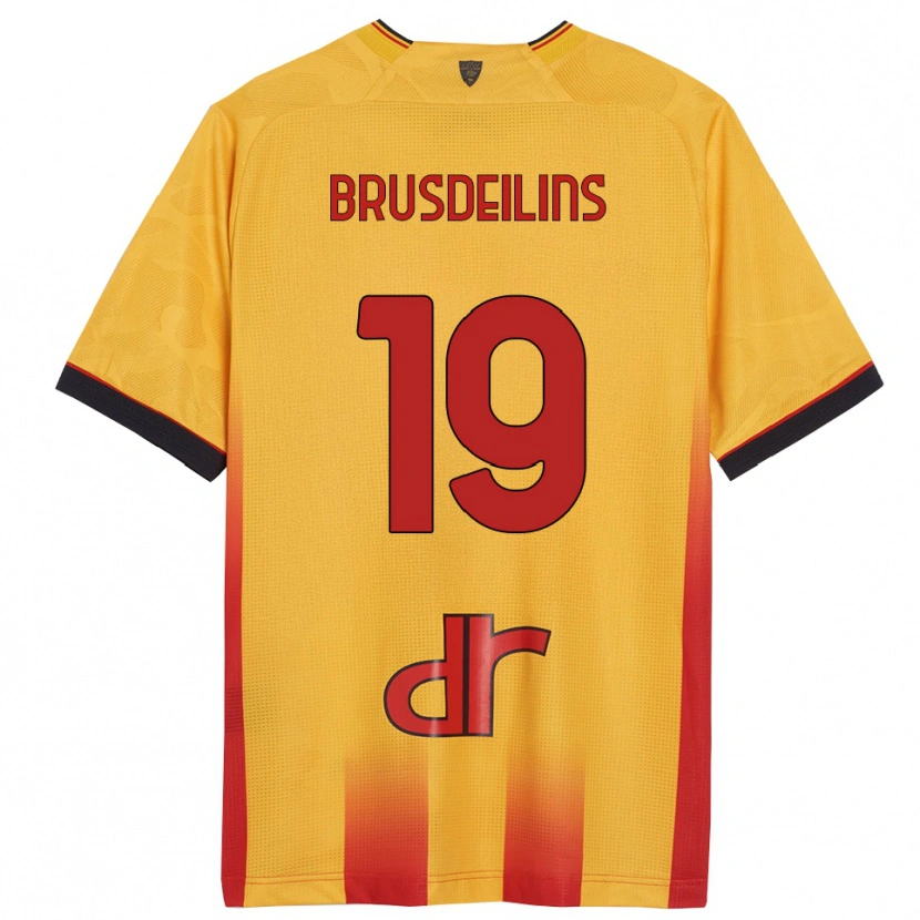 Danxen Kinder Bilal Brusdeilins #19 Gelb Orange Heimtrikot Trikot 2025/26 T-Shirt Österreich