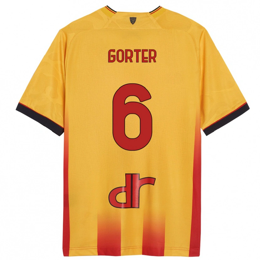 Danxen Kinder Olaf Gorter #6 Gelb Orange Heimtrikot Trikot 2025/26 T-Shirt Österreich