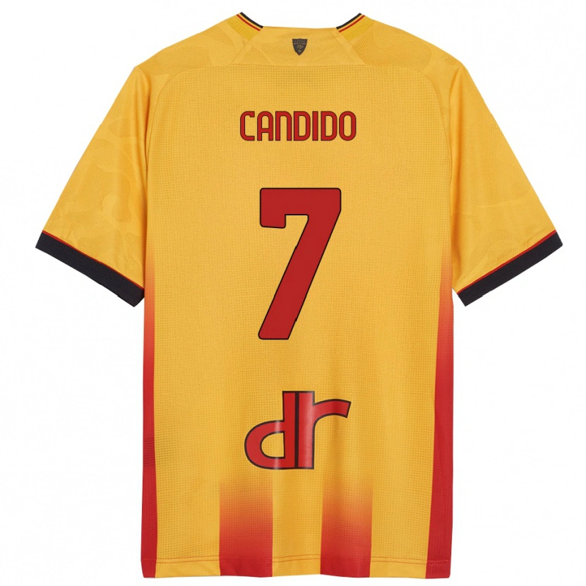 Danxen Kinder Filippo Candido #7 Gelb Orange Heimtrikot Trikot 2025/26 T-Shirt Österreich