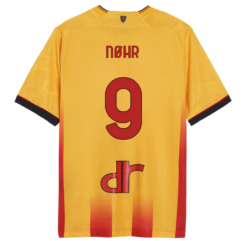 Danxen Kinder Gustav Nøhr #9 Gelb Orange Heimtrikot Trikot 2025/26 T-Shirt Österreich