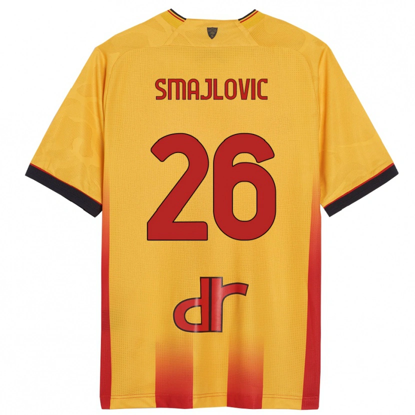 Danxen Kinder Zinedin Smajlovic #26 Gelb Orange Heimtrikot Trikot 2025/26 T-Shirt Österreich