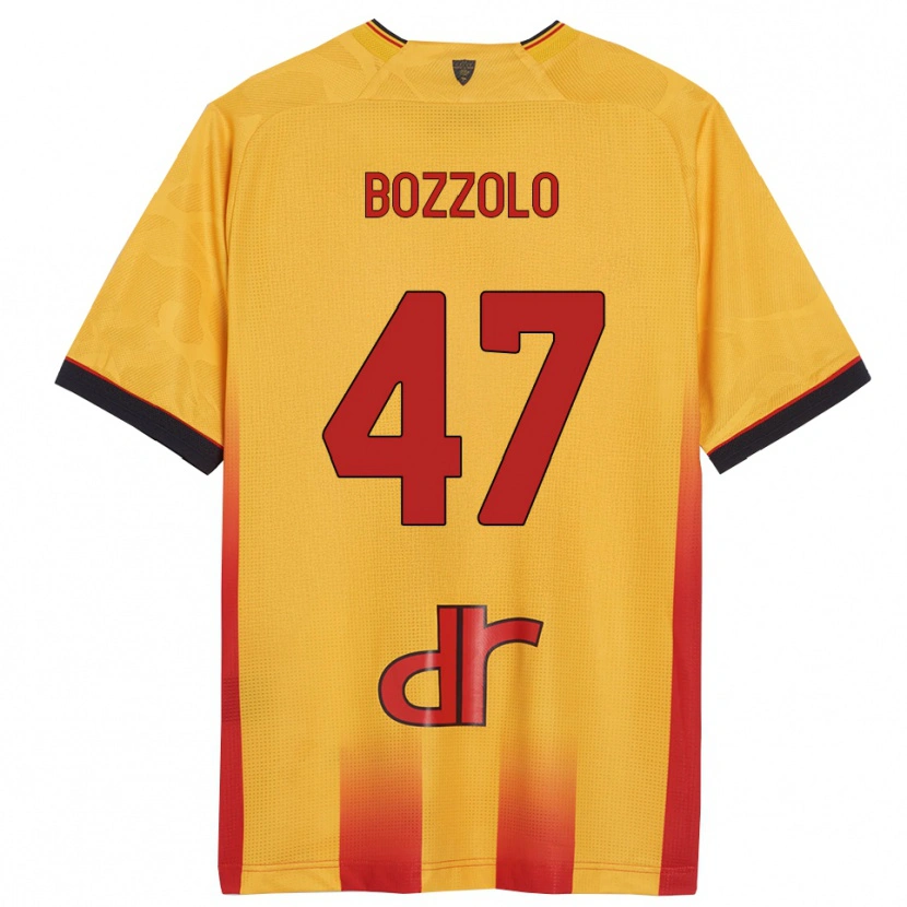 Danxen Kinder Alessandro Bozzolo #47 Gelb Orange Heimtrikot Trikot 2025/26 T-Shirt Österreich