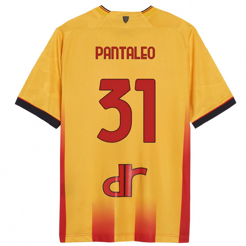 Danxen Kinder Dario Pantaleo #31 Gelb Orange Heimtrikot Trikot 2025/26 T-Shirt Österreich