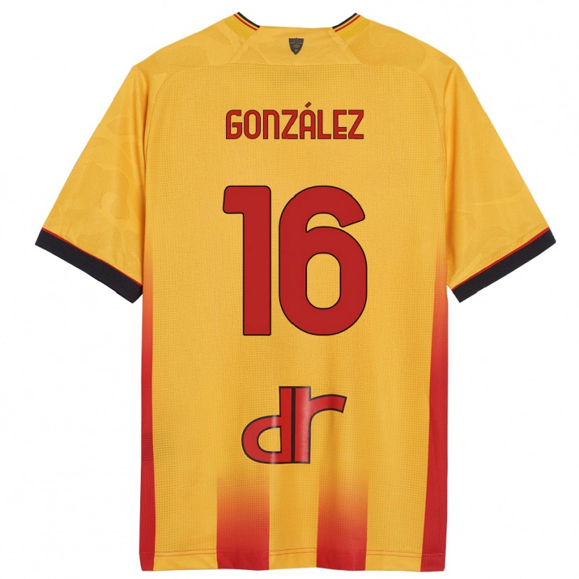 Danxen Kinder Joan González #16 Gelb Orange Heimtrikot Trikot 2025/26 T-Shirt Österreich