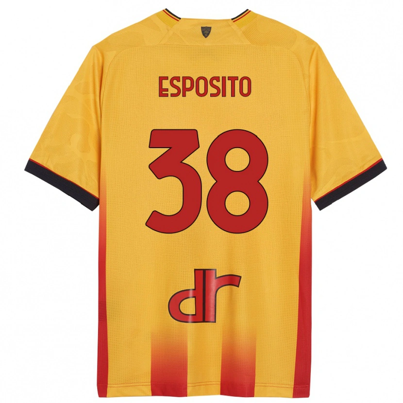 Danxen Kinder Pasquale Esposito #38 Gelb Orange Heimtrikot Trikot 2025/26 T-Shirt Österreich