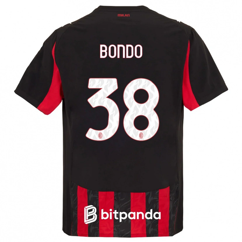 Danxen Kinder Warren Bondo #38 Rot Schwarz Heimtrikot Trikot 2025/26 T-Shirt Österreich