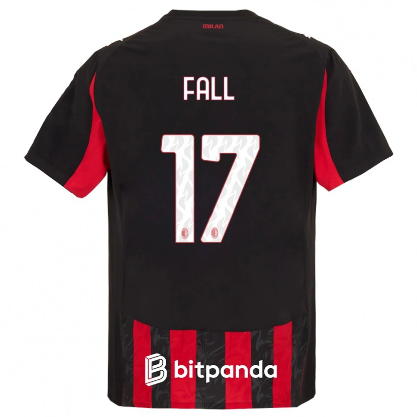 Danxen Kinder Mbarick Fall #17 Rot Schwarz Heimtrikot Trikot 2025/26 T-Shirt Österreich